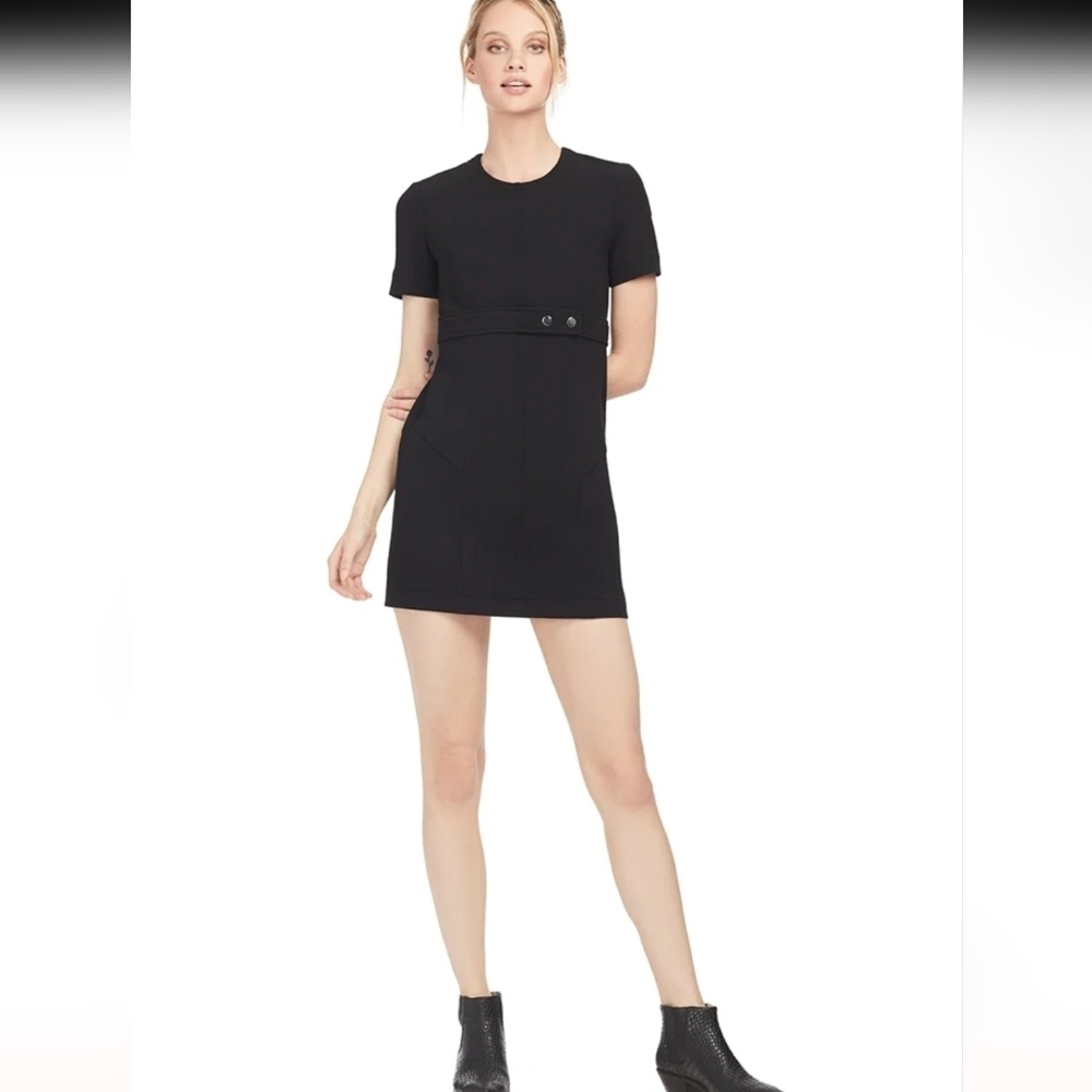 037. A.L.C. Elaine Mini Dress Black Large New With Tags